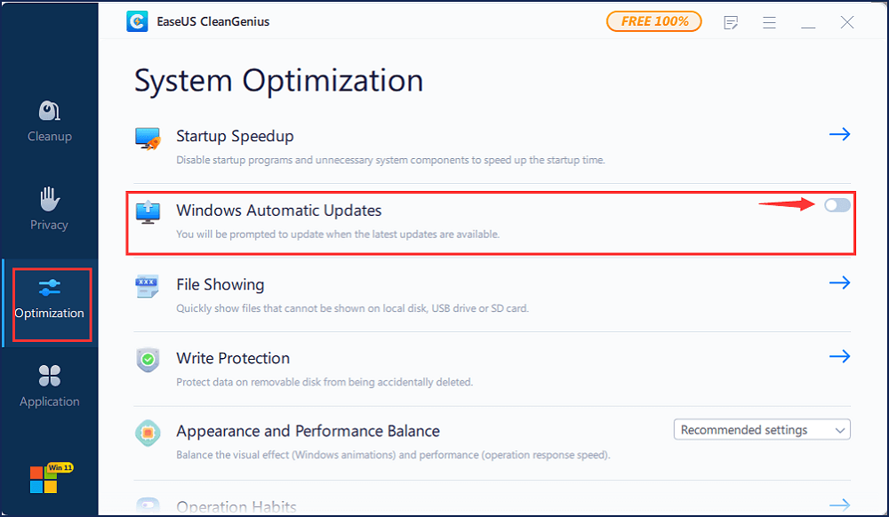 Disable Windows update