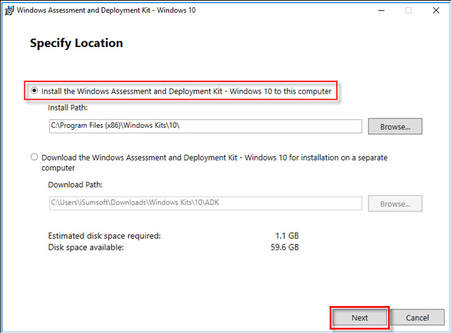 create a bootable usb with ADK